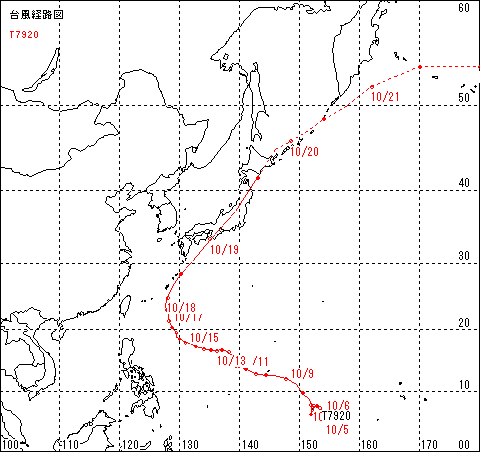 昭和54年台風20号